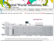 Tablet Screenshot of digitalworldsolution.com